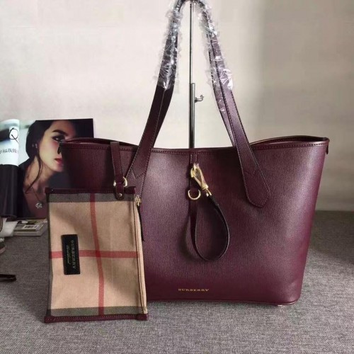 Burberry Medium Grainy Leather Tote Bag